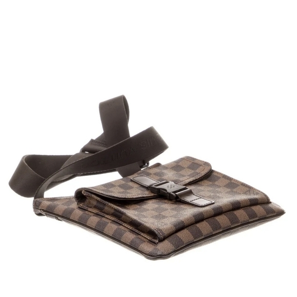 Louis Vuitton Damier Ebene Pochette Melville Crossbody Shoulder Bag - Picture 2 of 13